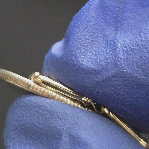 18k bracelet - flat hardware style real gold - Picture 12 of 14